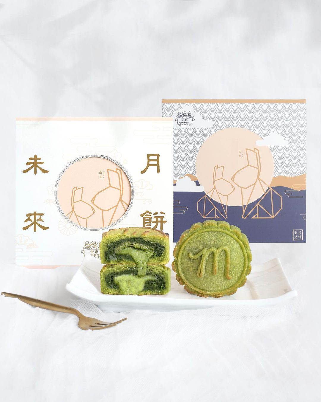流心開心果醬月餅 4隻紙盒裝