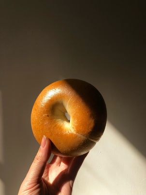 辛明太子乳酪蝦仁貝果🥯