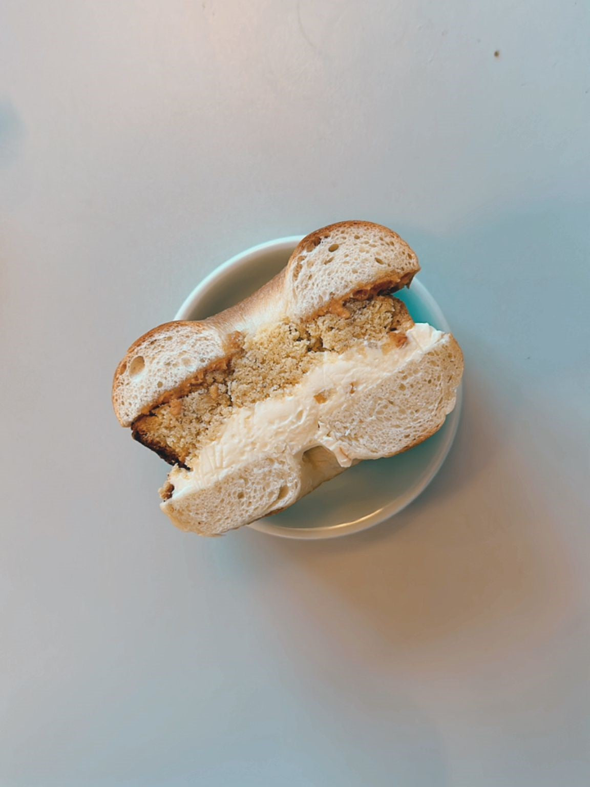 柚蕉花生夾心貝果(半份)🥯