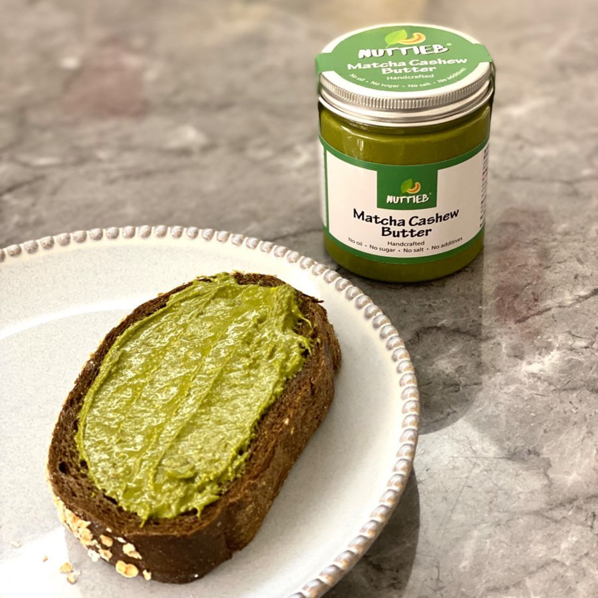 無糖抺茶腰果醬200g |NuttieB