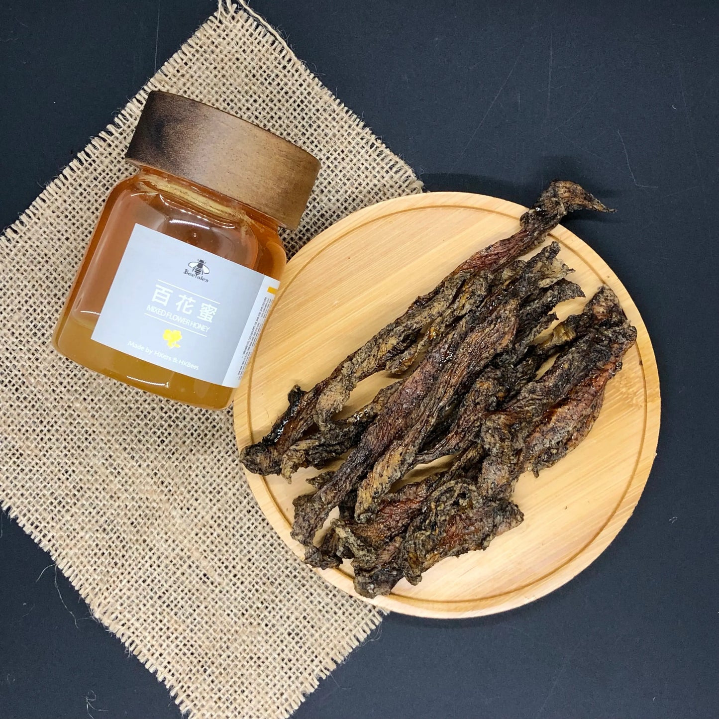寵物零食-原蜜黑芝麻雞肉條50g