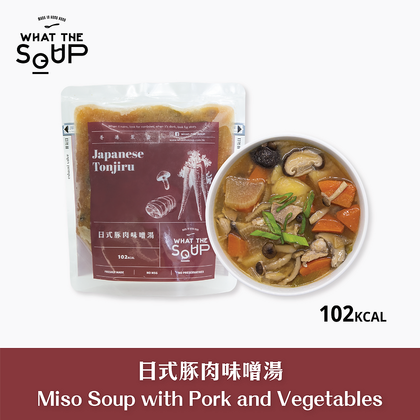 ⽇式豚⾁味噌湯